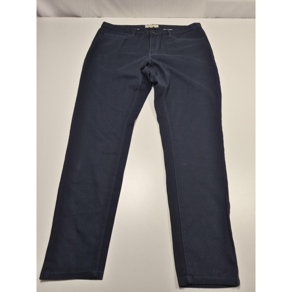 Dapper Boi Chino Pants Mens 38x32 Blue Cotton Stretch Casual Workwear Office